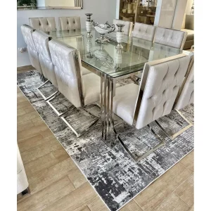 Mesa de Comedor Casa Concepto Israel de Acero Inoxidable