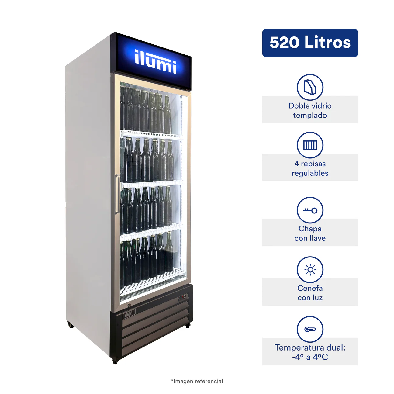 Visicooler diseñado para cervezas Fan Cooling de 520 litros - Imagen 2